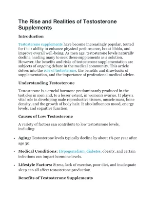 testosterone supps