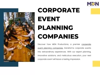 Transfor Corporate Events Corporate Event panning companies