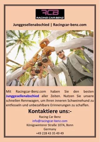 Junggesellenabschied  Racingcar-benz.com