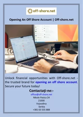 Opening An Off Shore Account  Off-shore.net