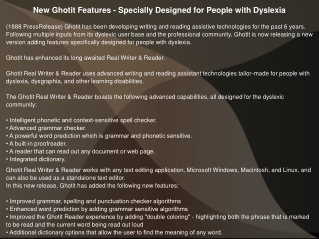 New Ghotit Features - Specially Designed for People