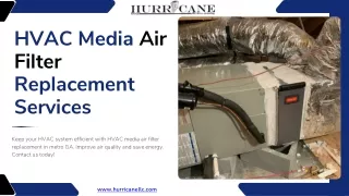 HVAC Media Air Filter Replacement Services