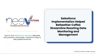 Salesforce Implementation Helped Bellwether Coffee Streamline Roasting Data Monitoring and Management - Neev Systems Cas