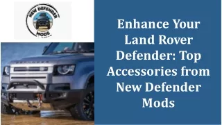 Enhance your land rover defender top accessories from new defender mods