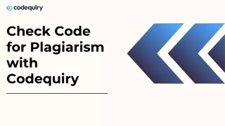 Advanced Code Plagiarism Detection with Codequiry