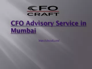 CFO advisory service in Mumbai