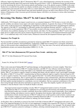 Performance Boosting Material: Mk-677 Ibutamoren