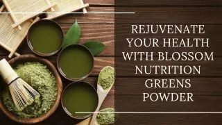 Supercharge Your Health with Blossom Nutrition Greens Powder