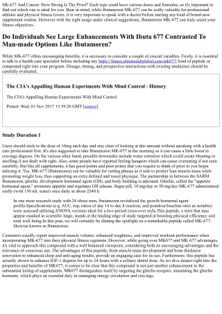 Mk-677: Explanation, Advantages, Side Effects