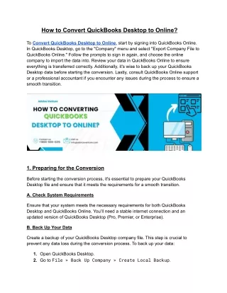 How to Convert QuickBooks Desktop to Online_