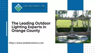 The Leading Outdoor Lighting Experts in Orange County