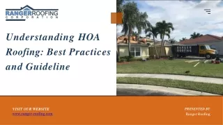 Understanding HOA Roofing Best Practices and Guidelines - Ranger Roofing