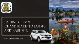 Exploring the Scenic Route: Chandigarh to Jammu and Kashmir