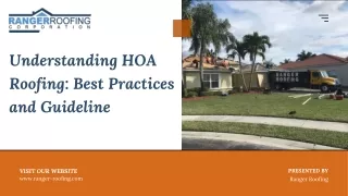 Understanding HOA Roofing Best Practices and Guidelines - Ranger Roofing