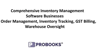 Comprehensive Inventory Management Software for Businesses