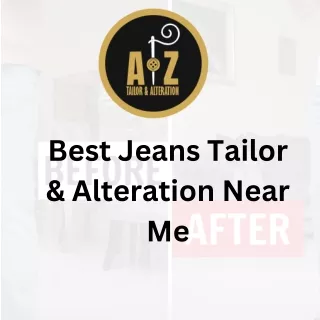 Best Jeans Tailor & Alteration Near Me UK