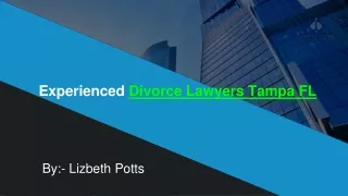 Experienced Divorce Lawyers Tampa FL