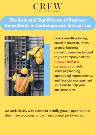 Empowering Your Success With Expert Houston Business Consultants