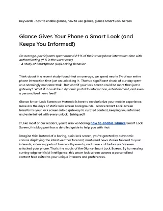 Tired of the Same Old Lock Screen_ Glance Gives Your Phone a Fresh Look