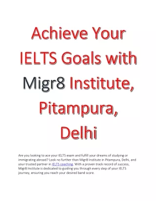 IELTS coaching in Delhi