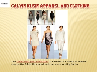 Shop Calvin Klein Jeans dresses with Findable