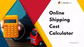 Online Shipping Cost Calculator