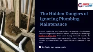 The Hidden Dangers of Ignoring Plumbing Maintenance