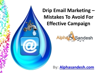 Drip Email Marketing