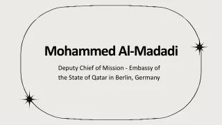 Mohammed Al-Madadi - A Very Optimistic Person - Doha, Qatar