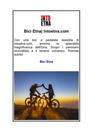 Bici Etna Intoetna.com