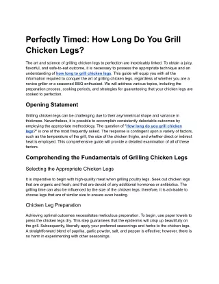 Perfectly Timed_ How Long Do You Grill Chicken Legs - Google Docs