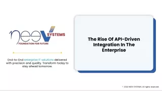 The Rise Of API-Driven Integration In The Enterprise - Neev Systems