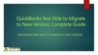 QuickBooks Not Able to Migrate to NewVersion: Expert fixes