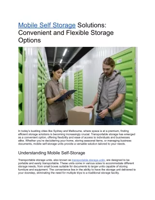 Scheduled June 26 - Mobile Self Storage Solutions_ Convenient and Flexible Storage Options