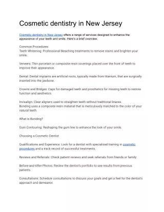 Cosmetic dentistry in New Jersey (1)