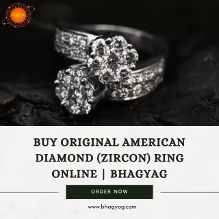 Buy Original American Diamond (ZIRCON) Ring Online  BhagyaG (1)