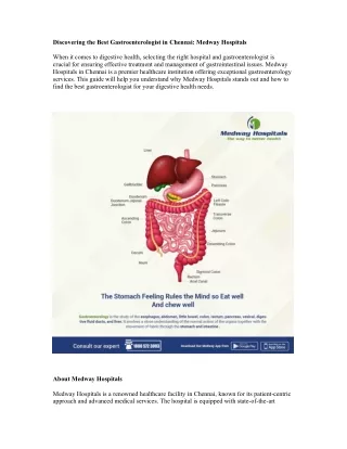 Best Gastroenterologist in Chennai