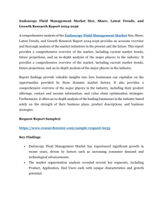 Endoscopy Fluid Management Market