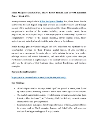 Silica Analyzers Market