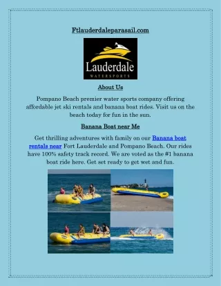 Banana Boat Rentals