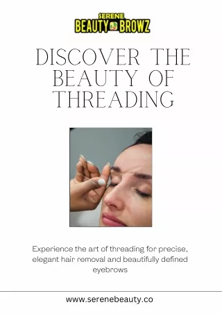 Best Threading Michigan | Serene Beauty n Browz