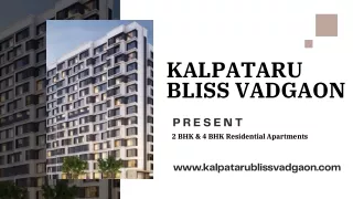 Kalpataru Vadgaon Sinhgad Road Pune |Cozy homes with conveniences