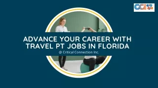 Find Your Perfect Travel Physical Therapy Jobs in Florida