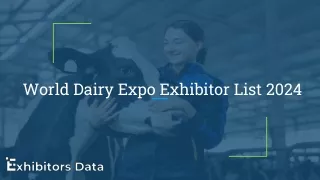 World Dairy Expo Exhibitor List 2024