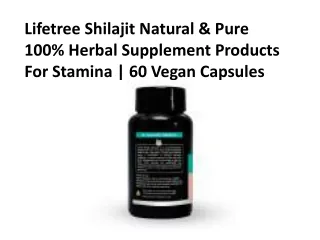 Lifetree Shilajit Natural & Pure 100% Herbal