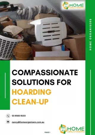 Compassionate Solutions for Hoarding Clean-up