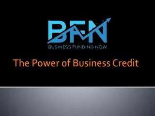 The Power of Business Credit