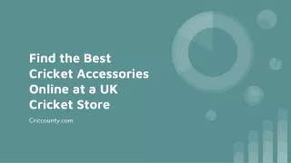 Find the Best Cricket Accessories Online at a UK Cricket Store