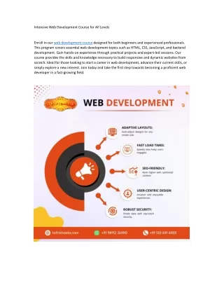 Expert Web Development Course