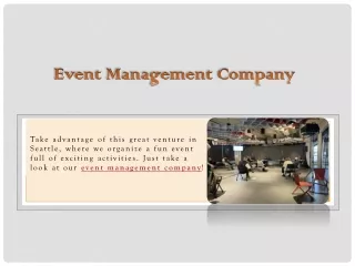 Event Management Company